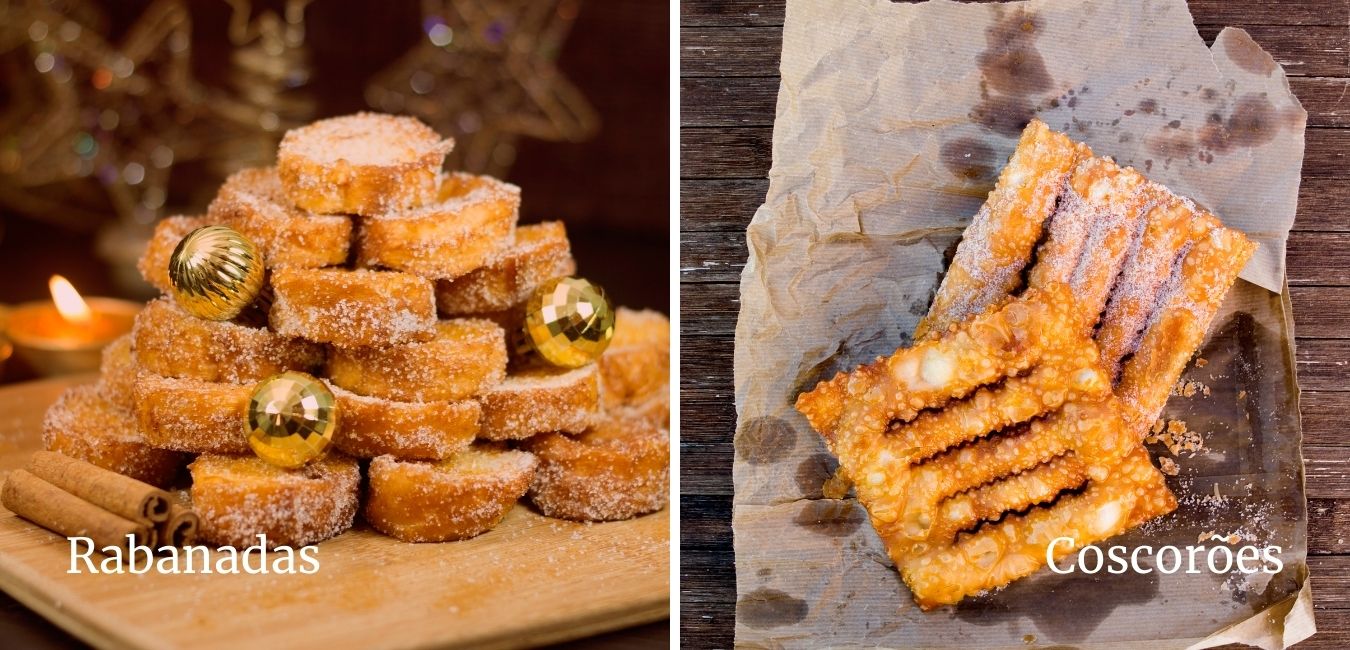 two types of portuguese christmas desserts